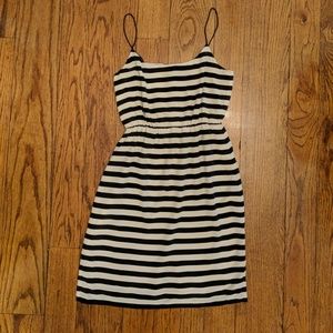 J. Crew silk striped dress